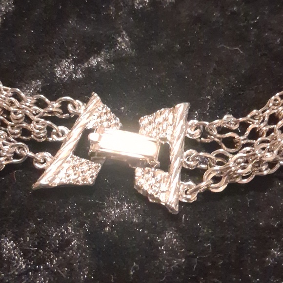 Elegant Vintage Silver Multi-Strand Necklace 22 In. L - Picture 2 of 8